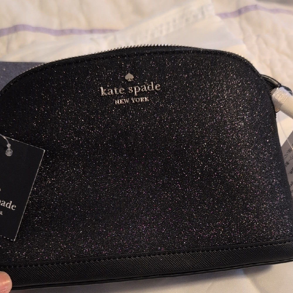 Kate Spade Black Sparkle crossbody Bag